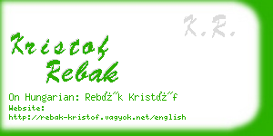 kristof rebak business card
